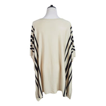 Load image into Gallery viewer, Premium Striped Geometric Pullover Kimono Cardigan Blouse Poncho Sweater Top
