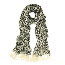 Load image into Gallery viewer, Premium Elegant Leopard Animal Print Fringe Scarf - Diff Colors Avail
