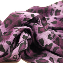 Load image into Gallery viewer, Elegant Leopard Animal Print Scarf with Fringe - Diff. Colors Avail
