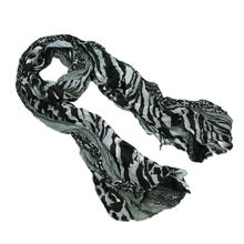 Load image into Gallery viewer, Multi Color Leopard &amp; Zebra Mix Print Tribal Style Scarf - Different Colors Available
