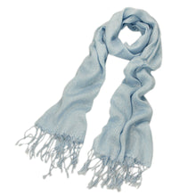 Load image into Gallery viewer, Solid Color Soft Viscose Stardust Scarf with Glitter Threads - Diff Colors Avail
