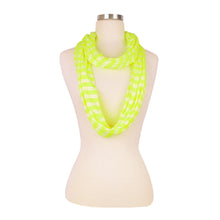 Load image into Gallery viewer, TrendsBlue Elegant Striped Color Infinity Loop Jersey Scarf
