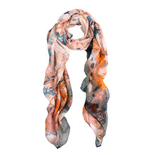 Load image into Gallery viewer, Elegant Soft Bamboo &amp; Butterfly Print Watercolor Scarf
