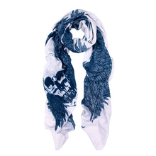 Load image into Gallery viewer, Premium Skull &amp; Wing Graphic Print Scarf Wrap - 2 Colors Avail (White, Rust)
