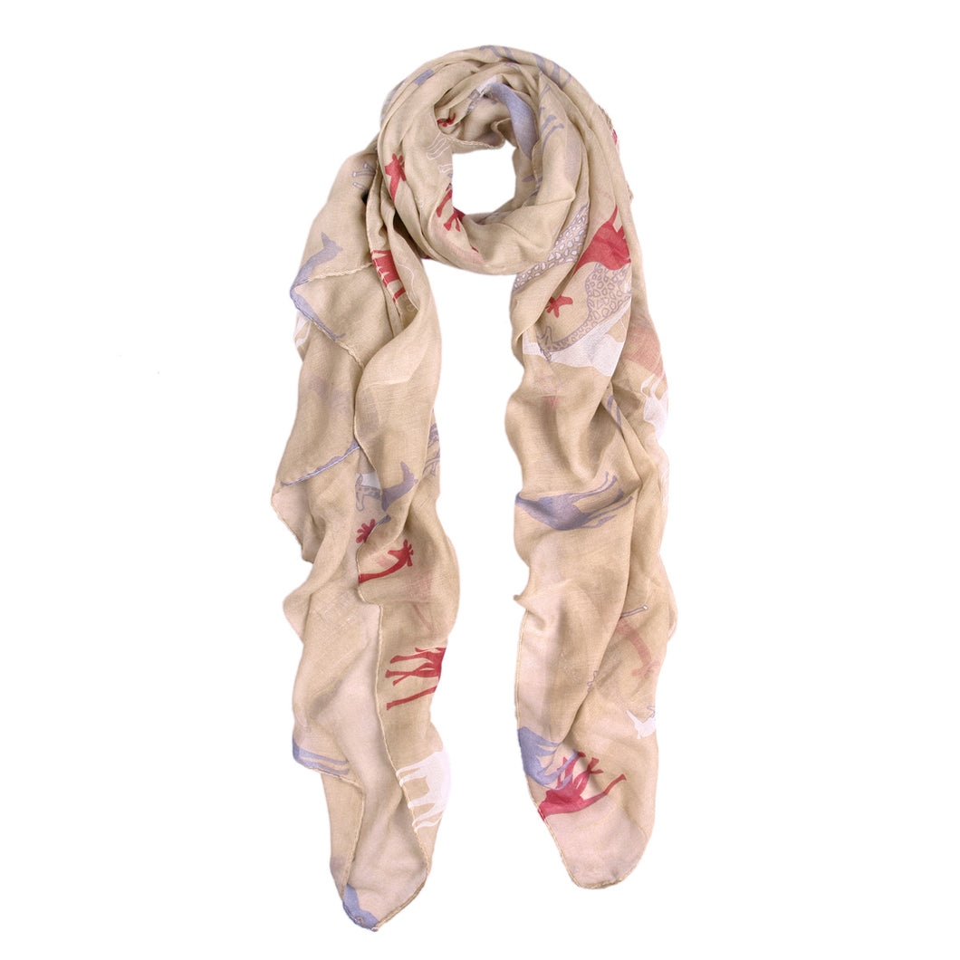 Premium Giraffe Animal Print Scarf - Different Colors Available