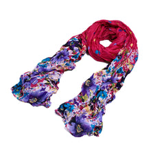 Load image into Gallery viewer, Premium Polka Dot Flower Print Scarf
