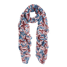 Load image into Gallery viewer, UK British Flag Union Jack Small Print Fashion Scarf
