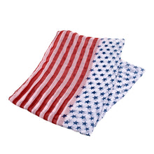 Load image into Gallery viewer, Stars &amp; Stripes USA US American Flag Style Scarf
