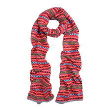 Load image into Gallery viewer, Premium Multi Color Fair Isle Knit Long Warm Winter Scarf - Diff Colors Avail
