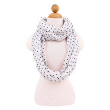 Load image into Gallery viewer, Premium Polka Dot Infinity Loop Fashion Scarf
