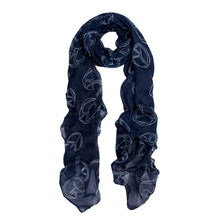 Load image into Gallery viewer, Premium Soft Large Peace Sign Design Scarf Wrap
