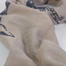 Load image into Gallery viewer, Unique Sharks Animal Print Frayed End Scarf Wrap
