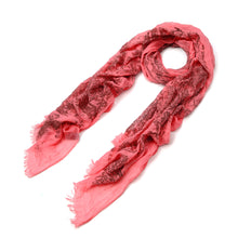 Load image into Gallery viewer, Unique Viscose Vintage 18th Century City Print Frayed End Scarf

