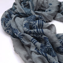 Load image into Gallery viewer, Unique Viscose Aztec Elephant &amp; Paisley Print Frayed End Scarf
