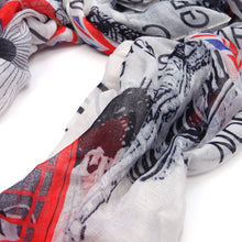 Load image into Gallery viewer, British Flag Union Jack &amp; City Print Fashion Scarf
