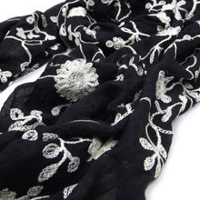 Load image into Gallery viewer, Premium Viscose Elegant Lace Floral Scarf

