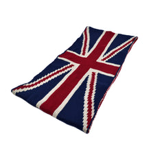Load image into Gallery viewer, Premium UK British Flag Union Jack Winter Knit Infinity Loop Circle Scarf
