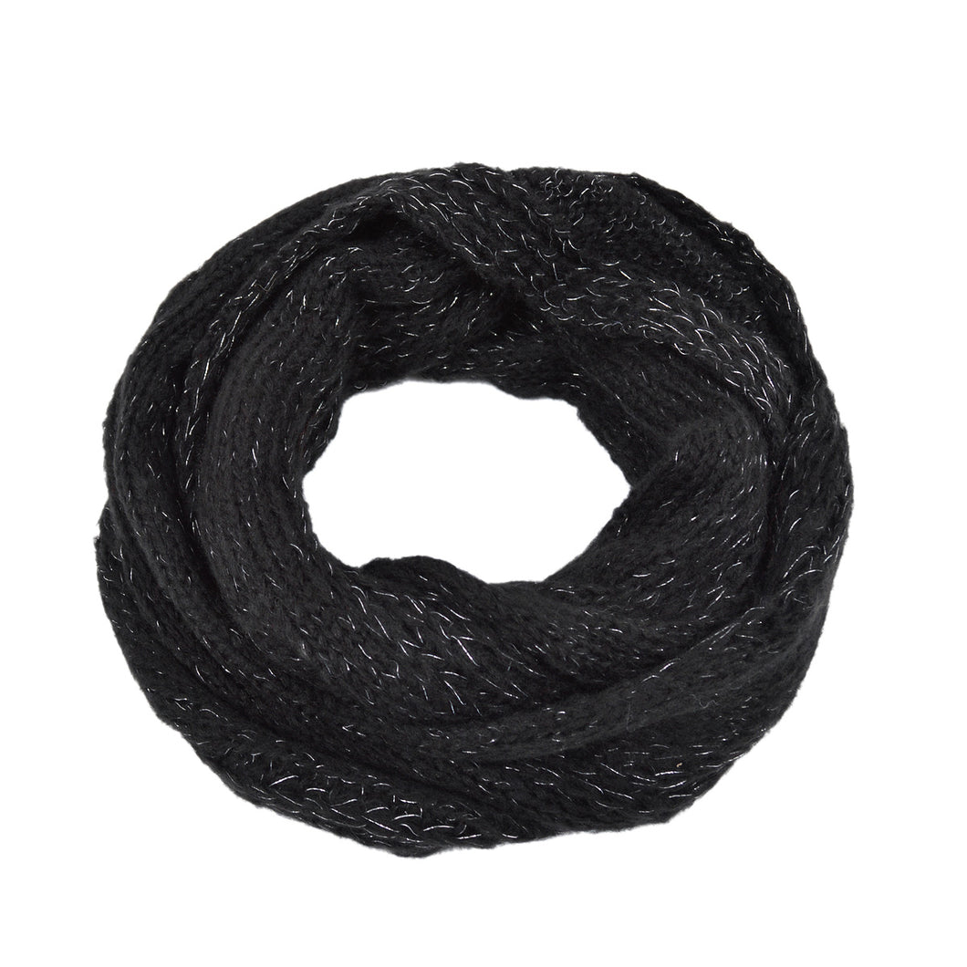 Premium Winter Glitter Knit Infinity Loop Circle Scarf