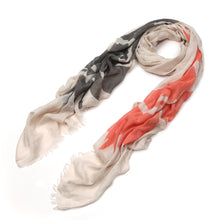 Load image into Gallery viewer, Premium Large Sunflower Print Frayed End Scarf Wrap
