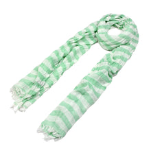Load image into Gallery viewer, Pure Cotton Lightweight Striped Fashion Scarf
