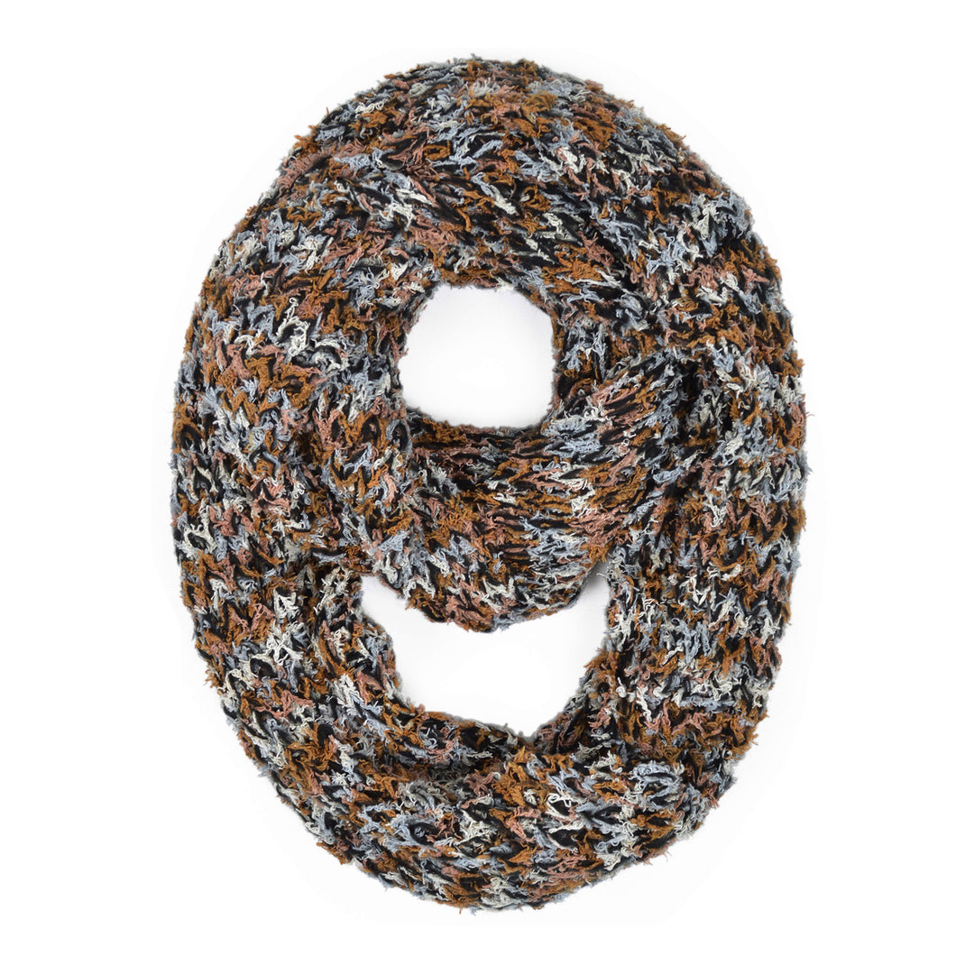 Super Soft Winter Multi Color Knit Infinity Loop Circle Scarf