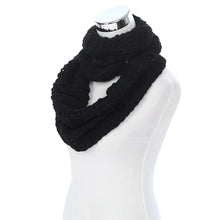 Load image into Gallery viewer, Premium Winter Mesh Knit Infinity Loop Circle Scarf
