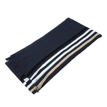 Load image into Gallery viewer, Classic Premium Unisex Striped Winter Knit Fringe Scarf - Different Colors
