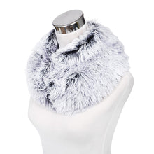 Load image into Gallery viewer, Premium Soft Small Long Faux Fur 2-Tone Infinity Loop Circle Scarf -Diff Colors
