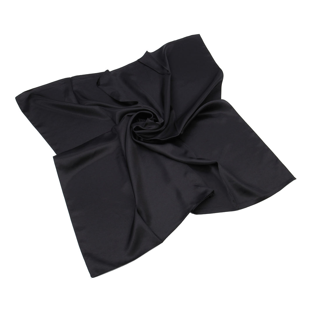 Elegant Large Silk Feel Solid Color Satin Square Scarf Wrap 36