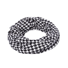 Load image into Gallery viewer, Classic Premium Houndstooth Infinity Loop Circle Scarf
