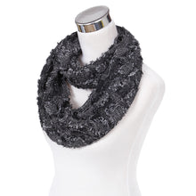 Load image into Gallery viewer, Premium Plaid Stitched Jean Infinity Loop Circle Scarf - Diff Colors
