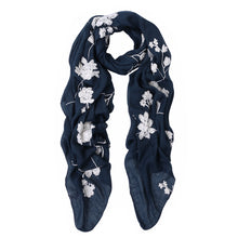 Load image into Gallery viewer, Premium Elegant Lace Floral Embroidered Scarf Wrap
