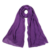 Load image into Gallery viewer, Premium Large Silky Plain Satin Oblong Scarf Wrap
