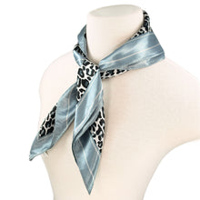 Load image into Gallery viewer, Elegant Silk Feel Leopard Animal Print Square Scarf 24&quot; - Different Colors Available
