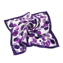 Load image into Gallery viewer, Premium Silk Feel Polka Dots Square Satin Scarf 20&quot; - Different Prints Available
