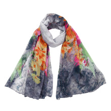 Load image into Gallery viewer, Elegant Painted Flower Floral Print Scarf Wrap - Different Colors
