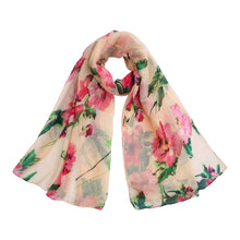 Load image into Gallery viewer, Elegant Pretty Floral Print Scarf Wrap - Diff Colors Available
