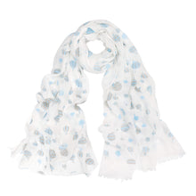 Load image into Gallery viewer, Elegant Hot Air Balloon Print Frayed End Fashion Scarf - Different Colors
