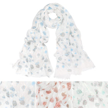 Load image into Gallery viewer, Elegant Hot Air Balloon Print Frayed End Fashion Scarf - Different Colors
