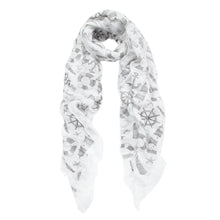 Load image into Gallery viewer, Elegant Anchor &amp; Rudder Print Frayed End Scarf Wrap - Diff Colors Available
