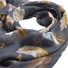 Load image into Gallery viewer, Elegant Women&#39;s Feather Print Fashion Scarf Wrap - Different Colors
