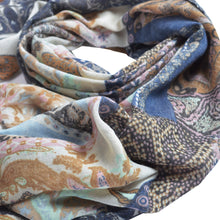 Load image into Gallery viewer, Premium Tribal Paisley Floral Print Frayed Edge Scarf Shawl Wrap - Diff Colors

