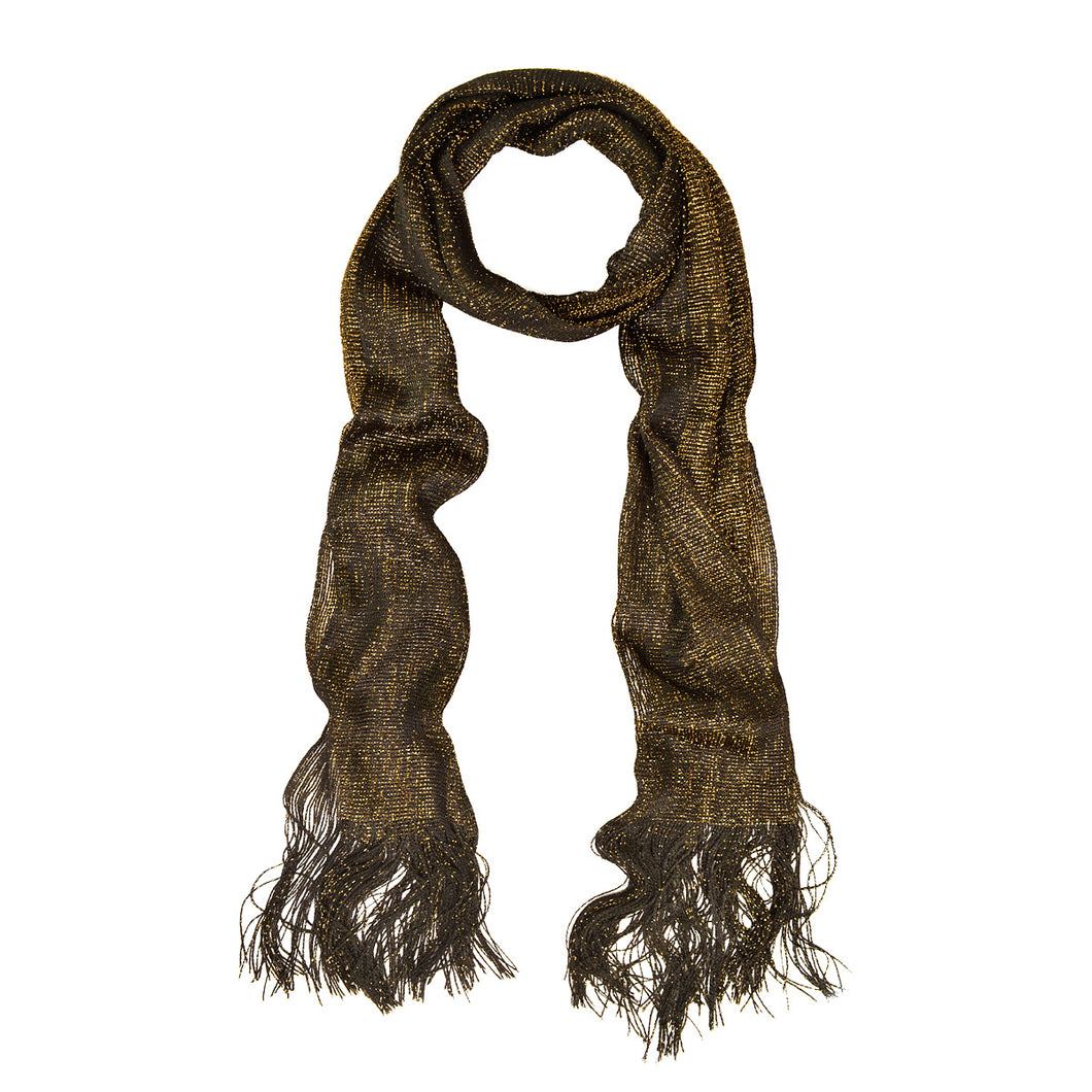 Premium Solid Color Glitter Metallic Mesh Scarf - Different Colors Available