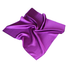 Load image into Gallery viewer, Premium 100% Pure Mulberry Silk Solid Color Square Scarf 21.5&quot;
