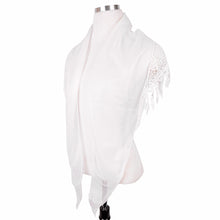 Load image into Gallery viewer, Elegant Solid Color Chiffon Lace Fashion Scarf Shawl Wrap
