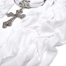 Load image into Gallery viewer, Elegant Cross Charm Pendant Jewelry Necklace Scarf
