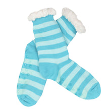 Load image into Gallery viewer, Extra Thick Striped Non-Skid Thermal Fleece-lined Knitted Plush Winter Socks
