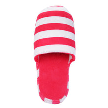 Load image into Gallery viewer, Classic Striped Fleece Fabric House Slippers - Different Colors
