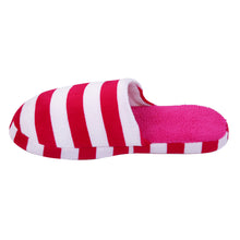 Load image into Gallery viewer, Classic Striped Fleece Fabric House Slippers - Different Colors
