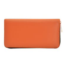 Load image into Gallery viewer, Premium Smooth Vegan Leather Continental Zip Around Wallet - Diff Colors
